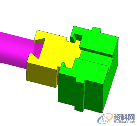 UG塑胶模具设计油缸抽芯的前模滑块机构UG塑胶模具设计油缸抽芯的前模滑块机构,油缸,如图,设计培训,机构,水口,第5张