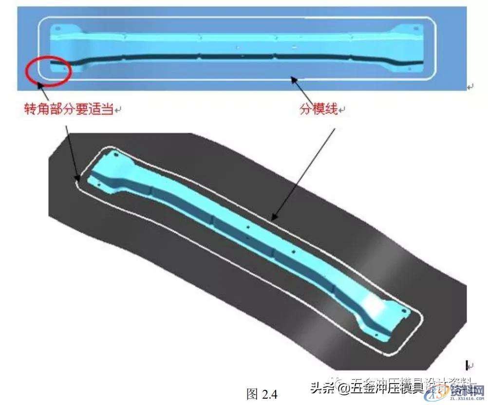 冲压模具设计：汽车模具工艺设计举例讲解,第一讲：汽车模具工艺设计举例讲解，还不会工艺的学习下,零件,工艺,成形,第4张