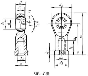SIB…C、SA…C型杆端关节轴承的结构型式和外形尺寸(图文教程) ...,SIB…C、SA…C型杆端关节轴承的结构型式和外形尺寸,结构,尺寸,最小,第1张