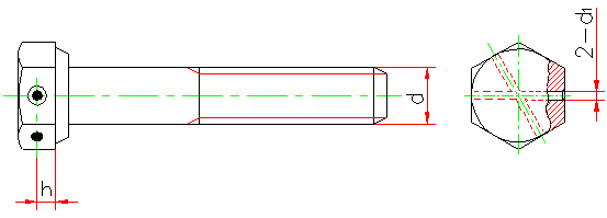六角头头部带孔螺栓细牙 A和B级(GB 32.3-88)(图文教程),六角头头部带孔螺栓细牙_A和B级(GB_32.3-88),采用,螺纹,性能,第1张