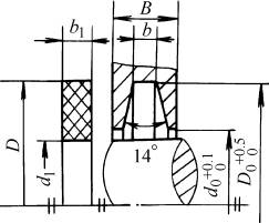 毡封圈及槽的型式及尺寸（JB/ZQ4606-1997）(图文教程),毡封圈及槽的型式及尺寸（JB/ZQ4606-1997）,尺寸,用于,材料,第1张