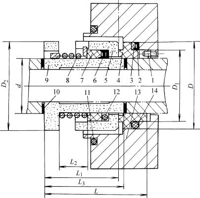 154型机械密封(图文教程),154型机械密封,尺寸,第1张