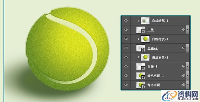 在Photoshop中绘制精致的网球图标(图文教程),wq2015020327,0.5,选择,形状,第26张