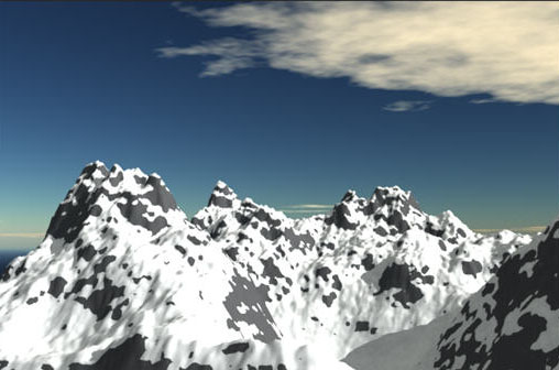 3dMax打造巍峨耸立的雪山(图文教程),3dMax打造巍峨耸立的雪山,选择,形状,安装,第1张