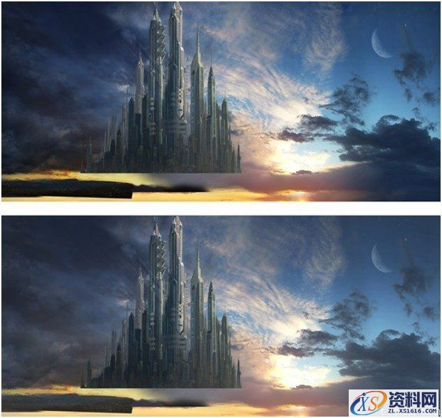 综合使用3dMax和Photoshop制作月光下的城堡(图文教程),综合使用3dMax和Photoshop制作月光下的城堡,设计,结构,尺寸,第6张
