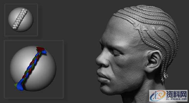 ZBrush如何制作角色建模的头发,设计,产品,采用,第4张