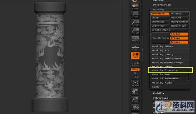 ZBrush中如何在圆柱或者是曲面模型上面雕刻花纹？,设计,产品,这个,第7张