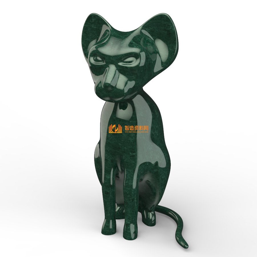 时髦的猫小雕像 3D模型,XSCP_STP_0014.png,NeadPay,模型,第1张