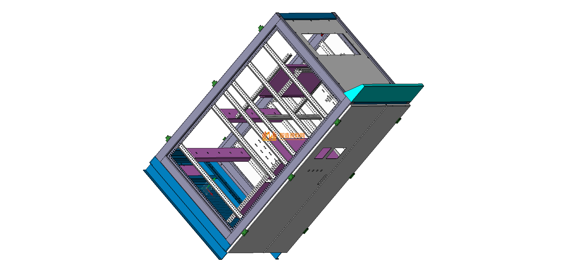 钣金柜 新型森蔚机柜 3D模型,XSJXSW2016_BJG_0039.png,NeadPay,模型,第1张