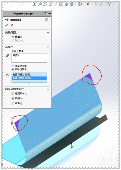 SolidWorks用两种方法画 你学会了吗？,选择,实体,曲面,第9张